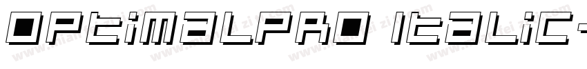 OptimaLPro Italic字体转换